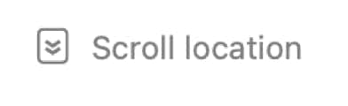 The scroll location button